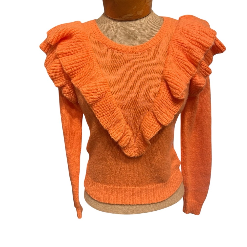 Lilly Pulitzer Orange Ruffled Sweater